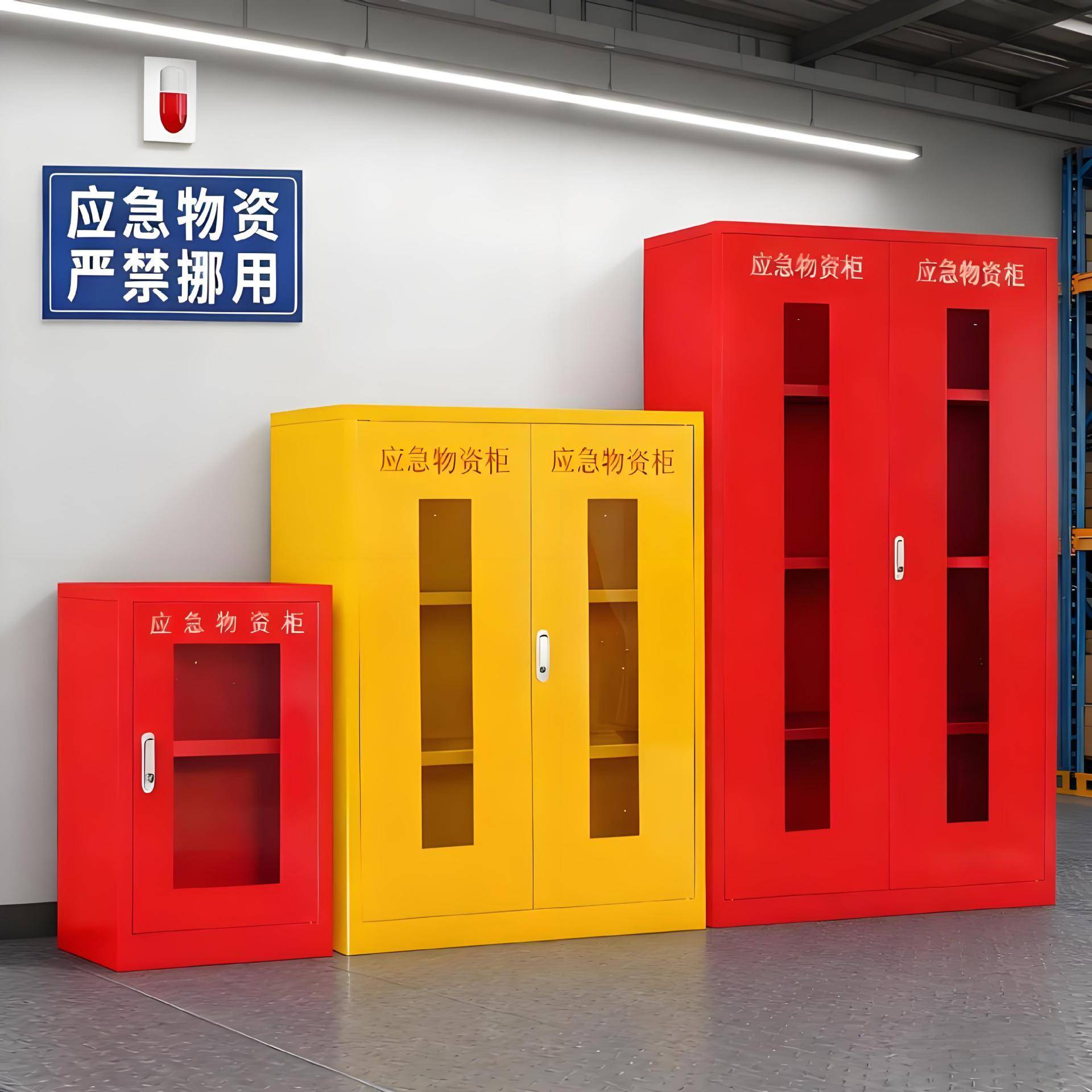 鑫斗云应急物资柜加厚冷轧钢工地学校防汛救援储存消防器材展示柜