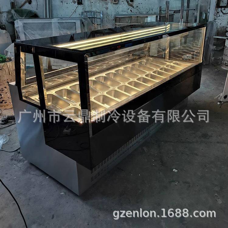 厂家直销直角22盘哈根达雪糕柜商用110V冰激凌展示柜