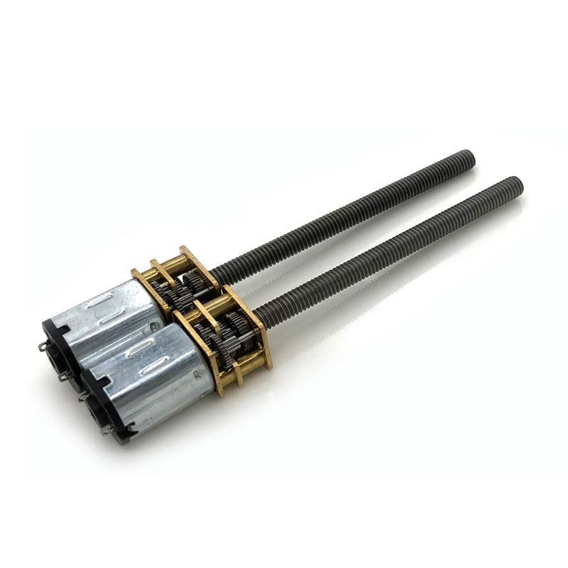 GA12-N20减速小马达低速减速电机 3V6V12V微型齿轮电机M4加长螺杆