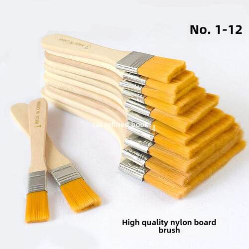12pcs wooden oil painting brush acrylic brush paint brush