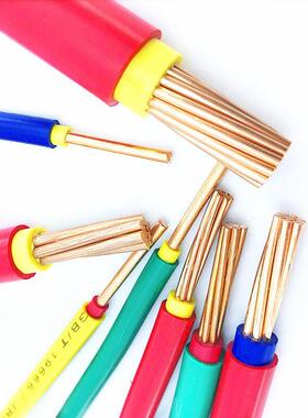 珠江电缆花城牌ZC-BVV10平方国标铜芯阻燃双胶电线