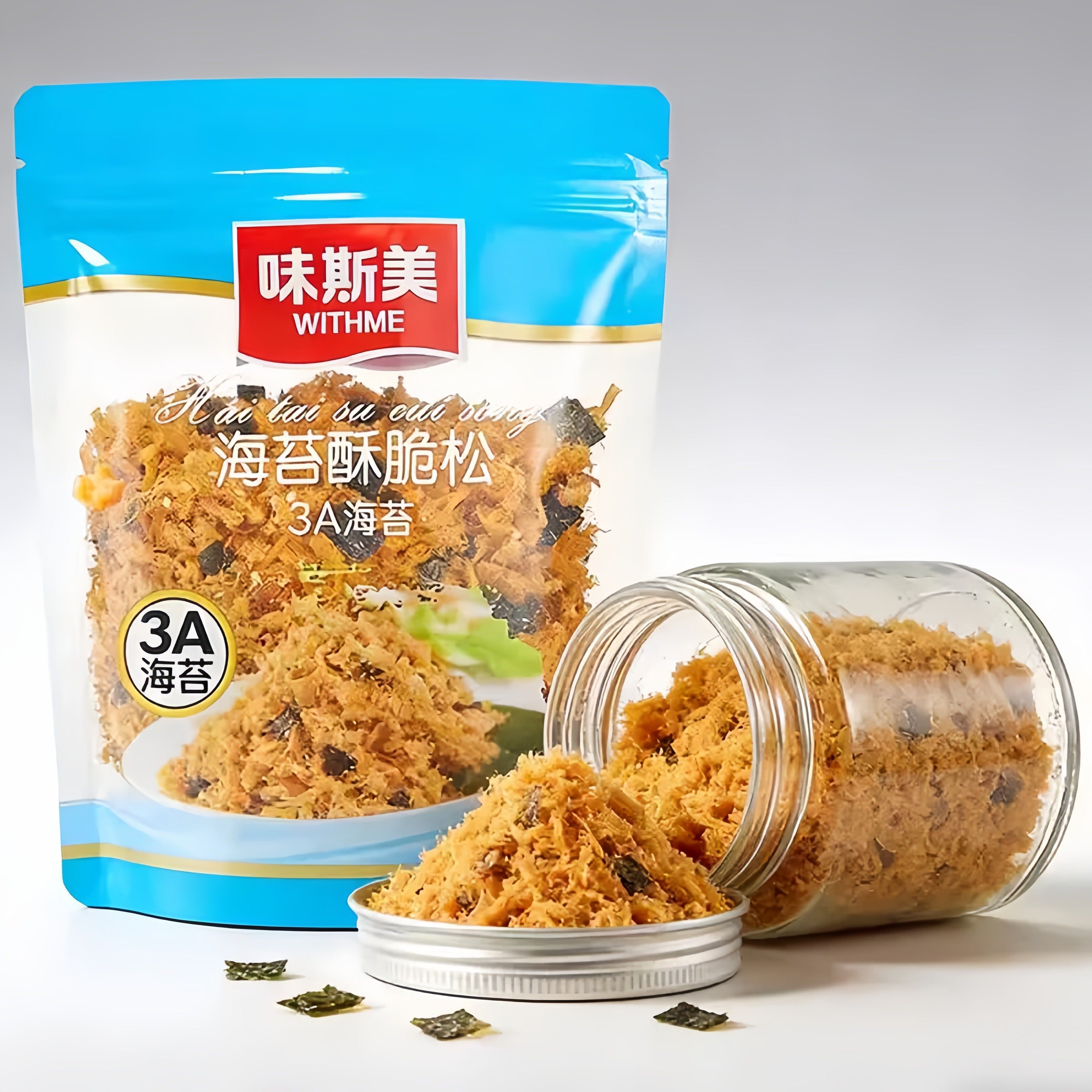 味斯美3a海苔酥脆松150g肉松小贝同款寿司面包蛋糕家庭烘焙商用