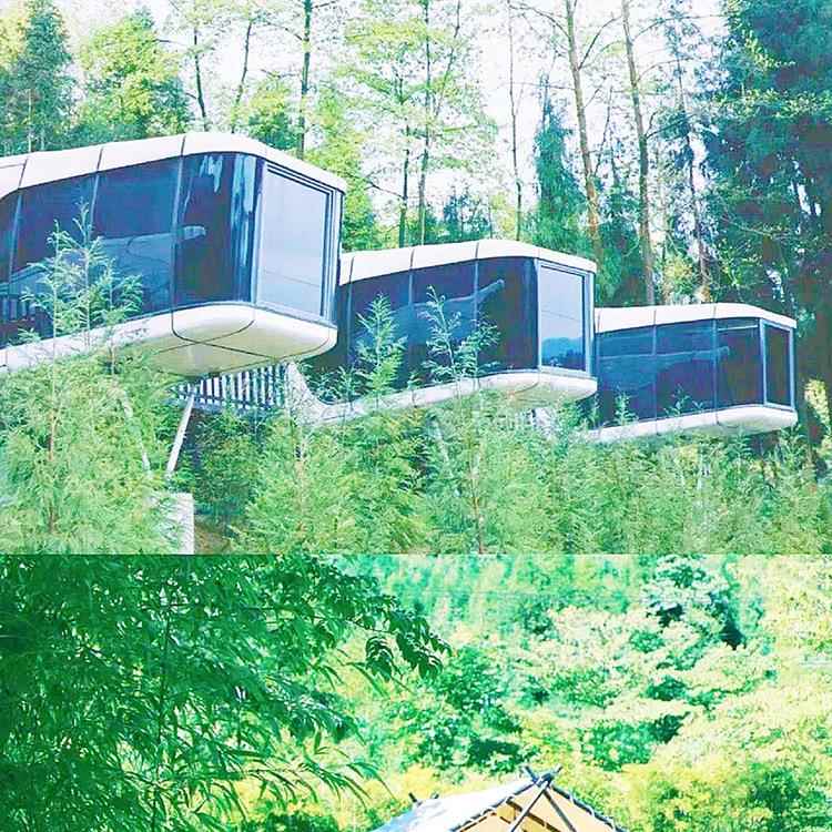 网红太空舱移动式民宿打卡体验星空景观酒店内部智能家居体验