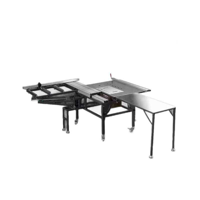 出口款木工锯台多功能精密轨道推台锯折叠工作台装修用无尘切割锯