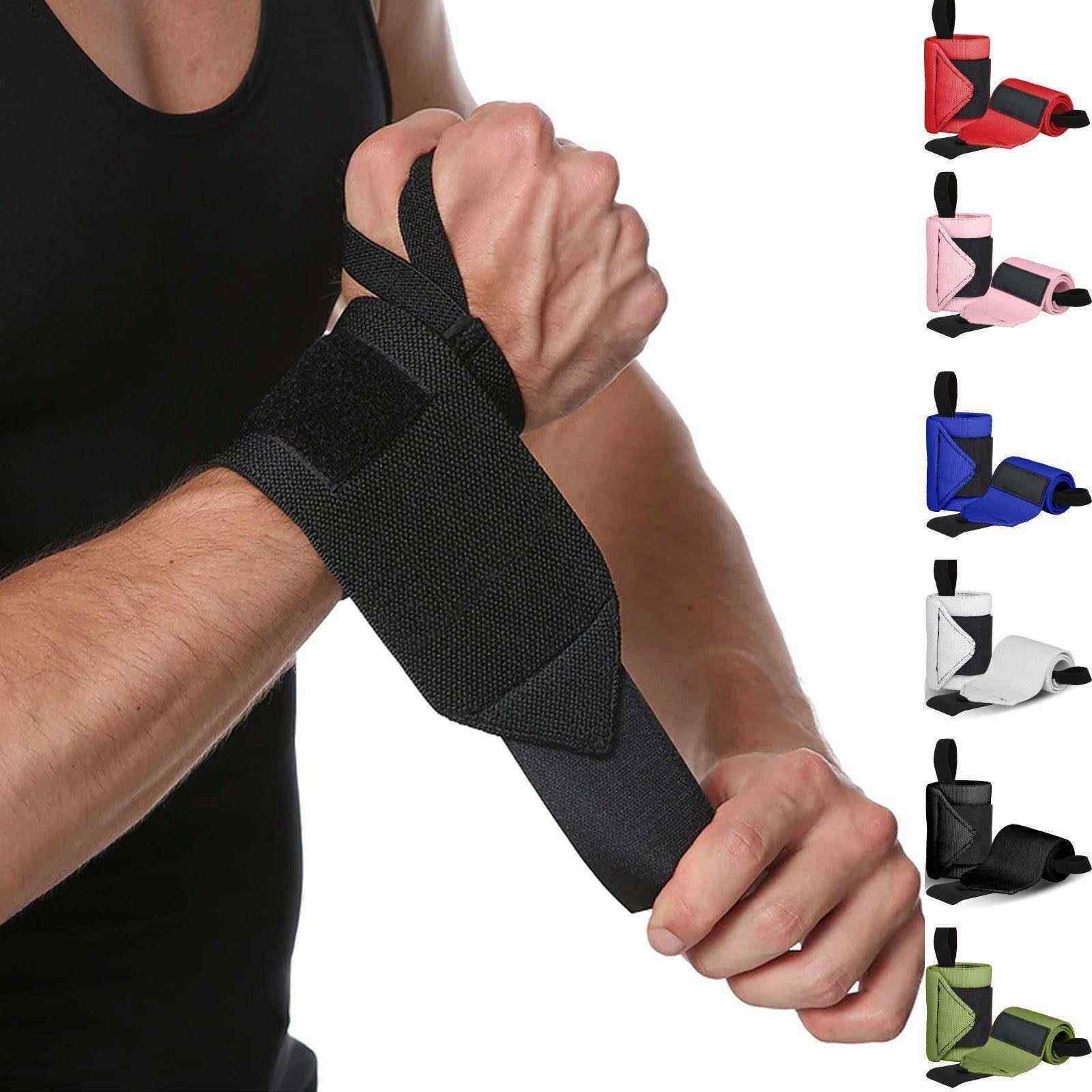 Fitness Wrist Wraps Weight Lifting Gym Wrist Straps Cross Tr - 实物图
