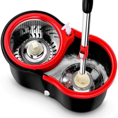 Spin Mop Bucket Floor Cleaning System floor mop wringer set