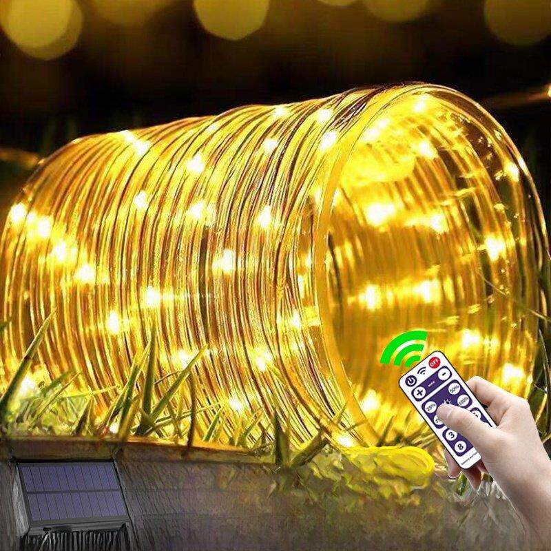 太阳能灯户外防水花园灯超亮装饰灯栅栏圣诞树灯家庭房子Led灯带