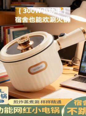 宿舍不插电电煮锅小型小功率300w泡面电煮锅煮方便面小锅寝室200w