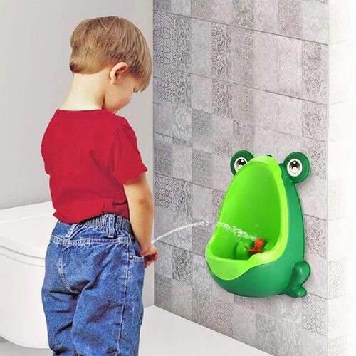 Baby Frog Standing Potty Cartoon Wall-Mounted Kids Boys