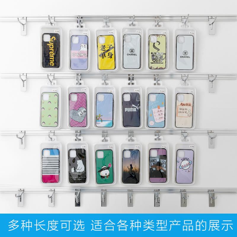 上墙展示架手机配件小饰品袜子超市零食耳环挂架槽板展架挂钩货架