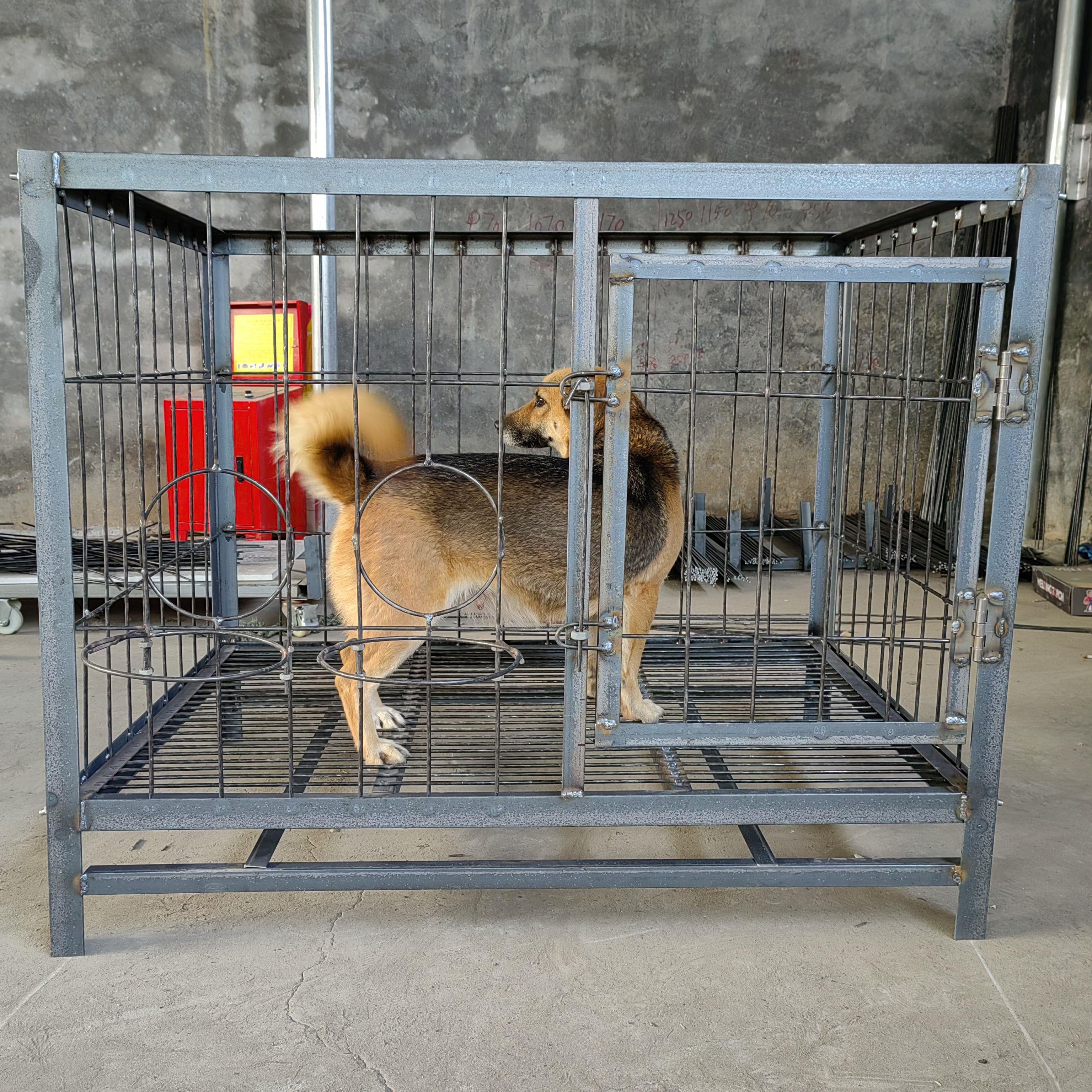 大型犬钢筋狗笼中型犬实心防咬抗造焊接狗笼边境牧羊犬马犬狗笼子