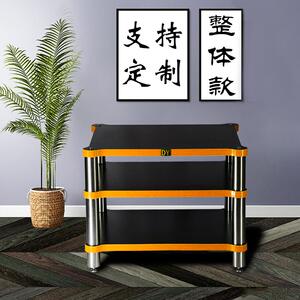 堡讯鼎源hifi实木功放架音箱支架音响器材架机柜脚架避震盖布拉车
