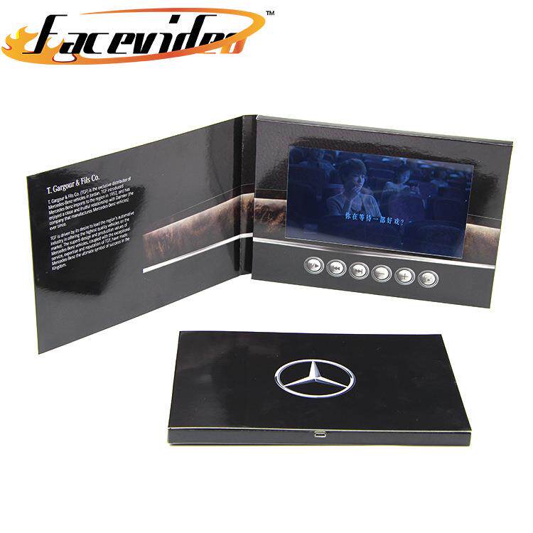 厂家直销产品企业发布会书本式广告机7寸LCD高清屏宣传册视频贺卡