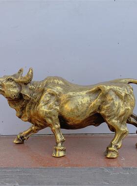 黄铜牛摆件生肖牛站牛立牛牛气冲天家居办公礼品工艺品