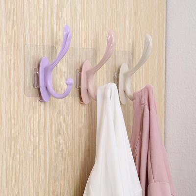 Strong Adhesive Hooks for Doors, No-Drill Wall-Mounted Hooks