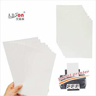 外贸货源水贴纸陶瓷空白转印纸喷墨白底型深色水转印纸转印膜