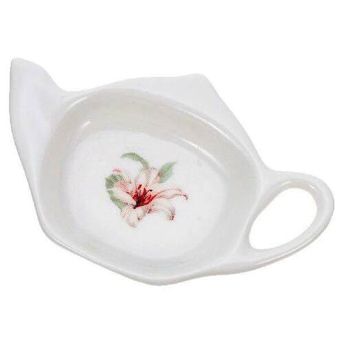 Ceramic Tea Bag Dish Teapot Shaped Holder ganizer Rest