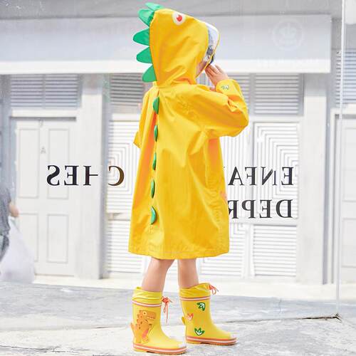 卡通恐龙儿童雨衣男童女童幼儿园学生小孩小童宝宝雨披加厚防水长