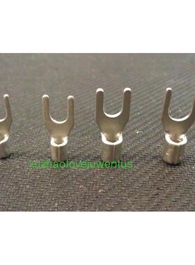 SNB3.5-5国赛裸端头紫铜叉形端子2.5-4平方冷压U形端子铜鼻1000祇