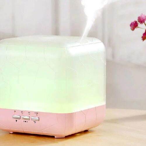 High Capacity Cube Low noise timer with humidity mood light