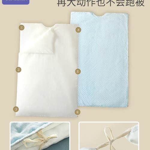 儿童睡袋春夏季薄款婴儿睡袋夏天宝宝防踢被子中大童四季通用