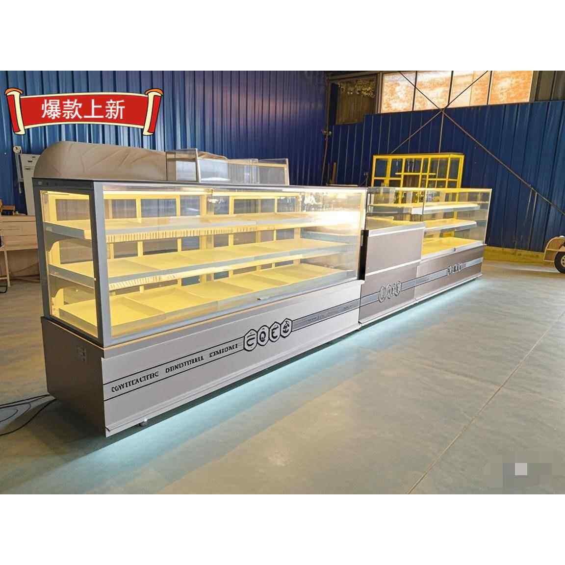 中式糕点展示柜新款蛋糕店西点冷藏商用展柜面包蛋糕柜桃酥饼干柜