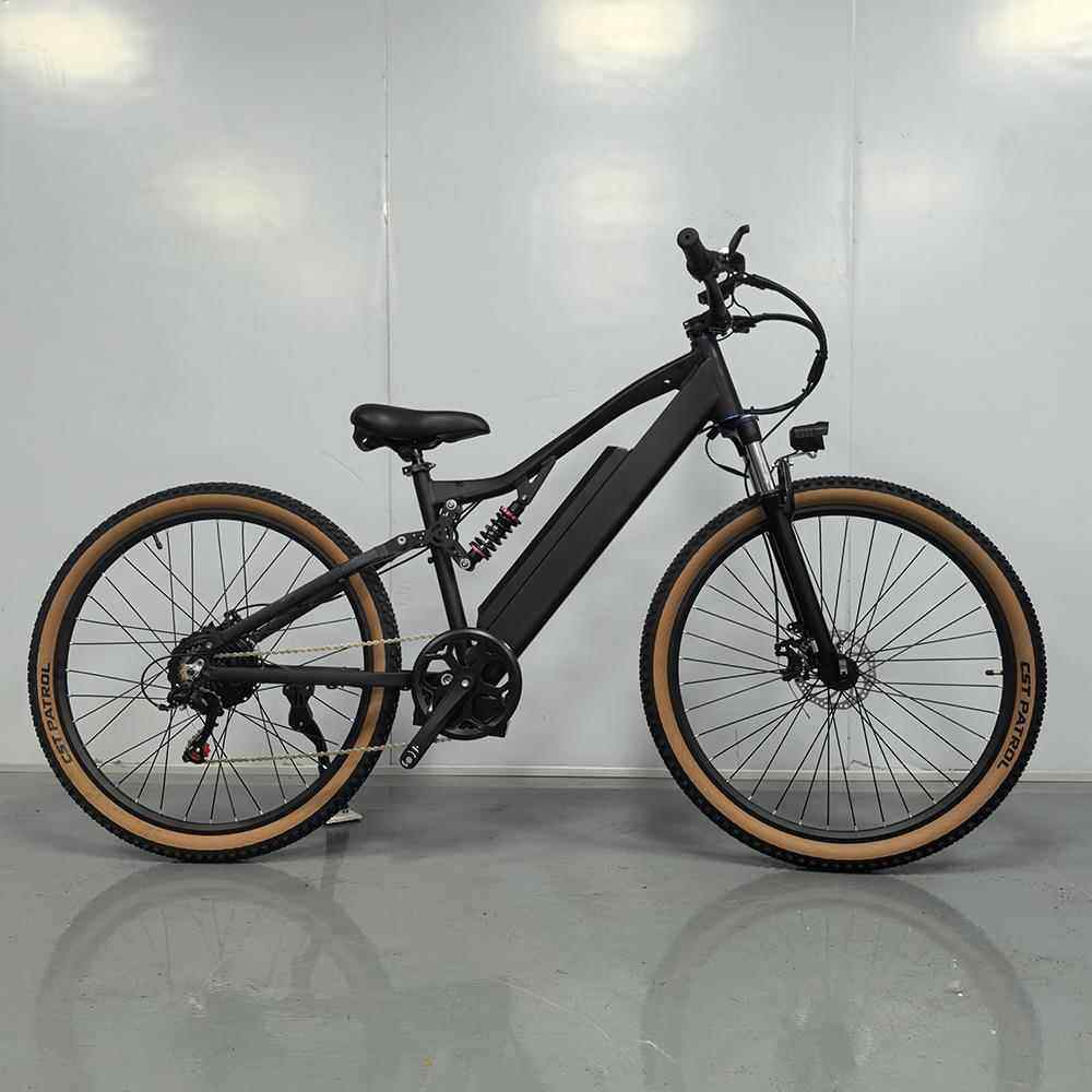 中置减震软尾电动助力车力矩传动电助力自行车29寸助力自行车