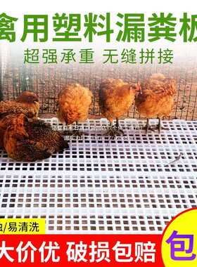 加厚鸡用漏粪板鸡舍塑料漏粪板养鸡鸭鹅鸽子用网格漏屎板地板脚垫