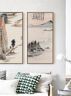厂家中国风山水画中式挂画沙发背景墙装饰画走廊书房玄关画