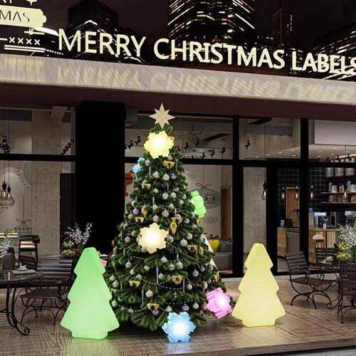 圣诞树装饰摆件酒店商场橱窗广场酒店大堂圣诞节美陈氛围灯外壳