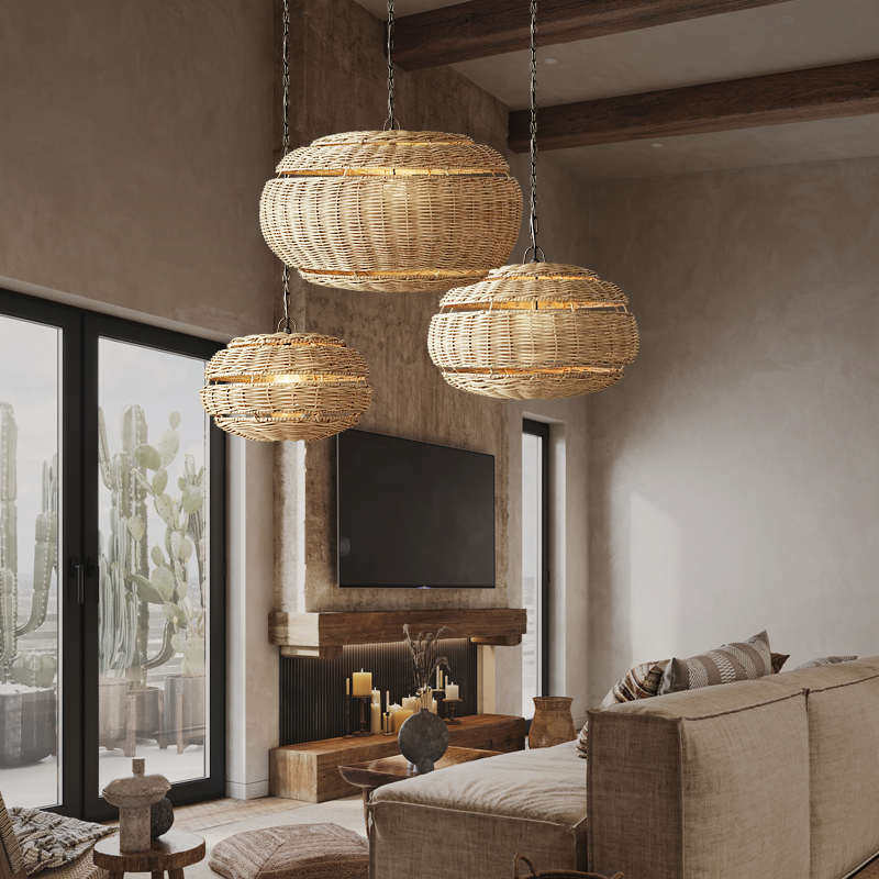 侘物侘寂风藤编吊灯日式复古客厅餐厅茶室禅意民宿书房床头灯具,家装灯饰光源,其它灯具灯饰,淘宝优惠券,粉丝福利购,淘宝优惠卷