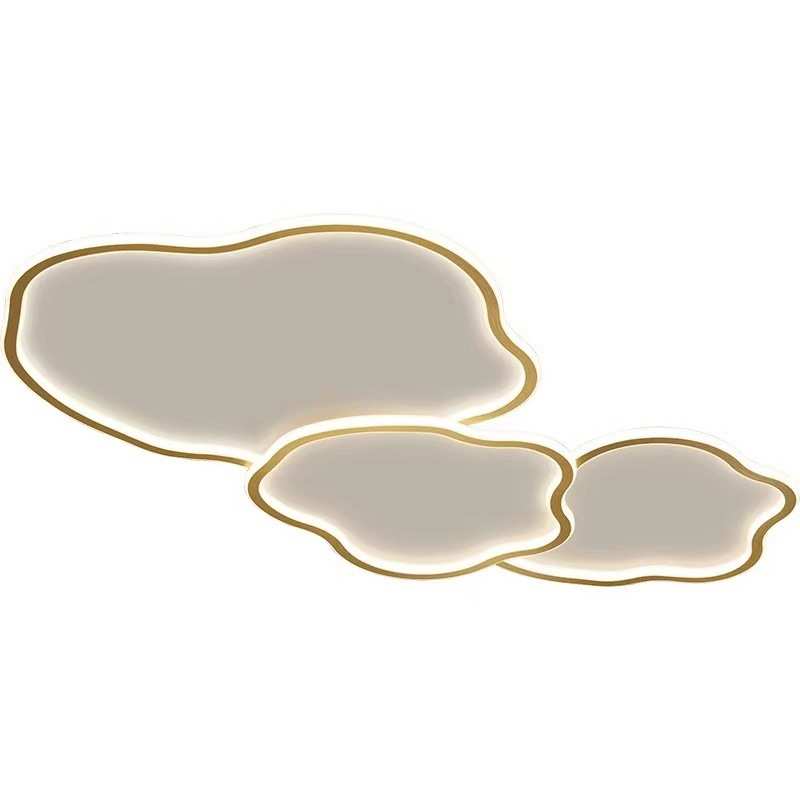 餐厅铜设计师云朵子母样板间全客创意卧室吸顶灯房间家居装饰款具