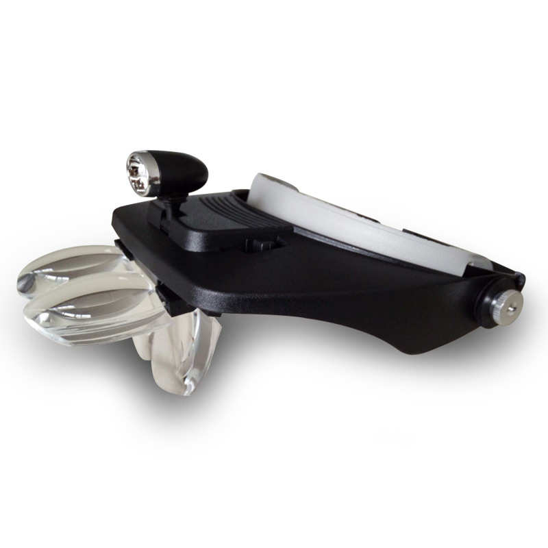 厂家批发头戴式照明放大镜 老年人带led灯阅读维修鉴赏珠宝放大镜