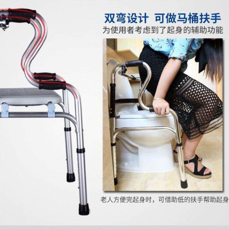 行走代步老人行走助走器拐杖骨折手推车助步器百货无丝克不锈钢