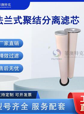 法兰式聚结分离滤芯油水分离滤芯航空煤油柴油脱水除杂滤芯