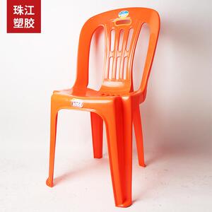 塑胶餐凳宵夜摊排档餐加23号扶手厚成扶人手餐椅靠背馆沙滩塑料大