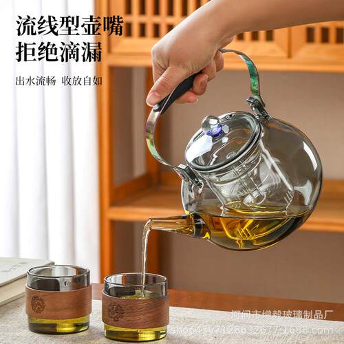 高硼硅玻璃茶水分离茶壶电陶炉家用水壶大容量养生壶煮茶器煮茶壶