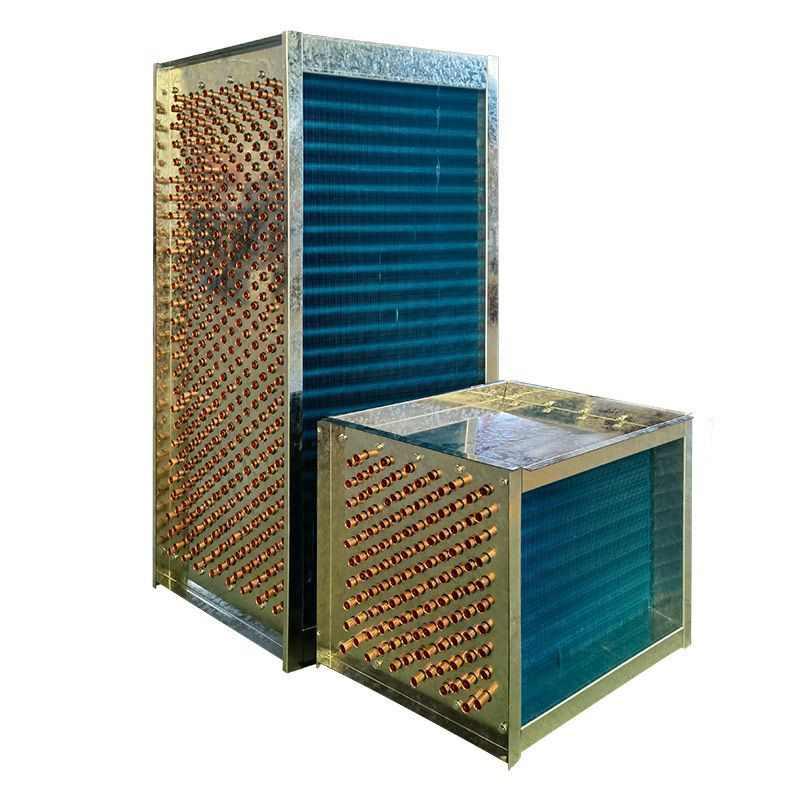 盘管厂家工业水冷式散热表水冷冷器空调散热器铜管风机冷凝器机组