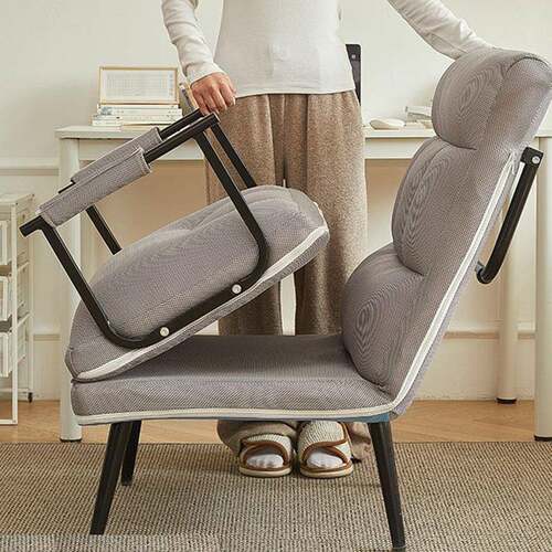 货现折睡叠沙床可睡可躺办发公椅午床折叠沙发家用可躺可坐折叠懒