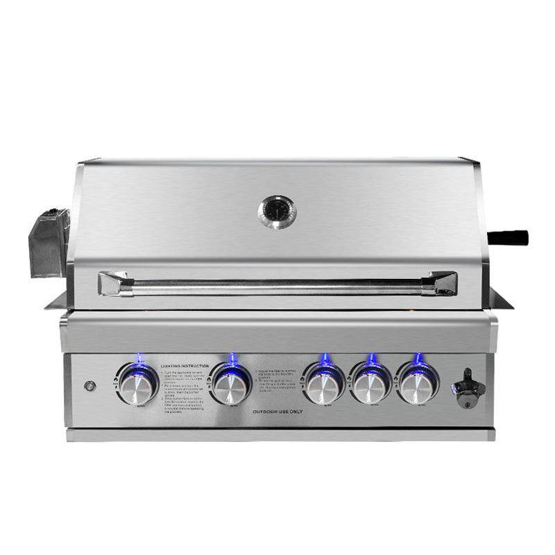 嵌入式庭院燃气烧烤炉户外不锈钢别墅烧烤架 Built-in Gas BBQ