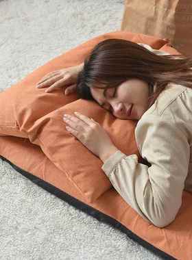 V懒人沙米发榻300177拆榻可折叠可洗飘窗椅坐垫床上靠背8折叠躺椅单人座