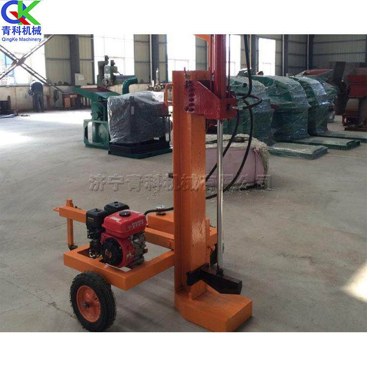 Woodchoppingmachine轮式行走铡刀式拆树机立卧两用劈木机