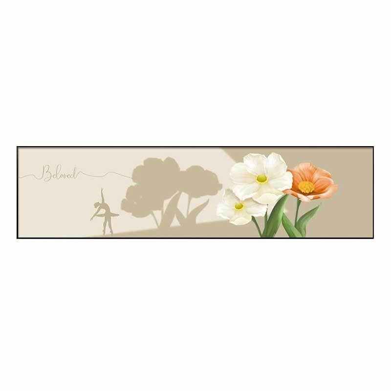 奶油风卧室装饰画背景墙壁画温馨郁金香花卉主卧床头高级感挂画