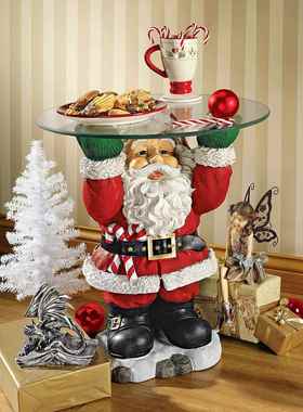 直销新款圣诞老人 圣诞树水果小吃架果盘碗架甜品台分食器节日树