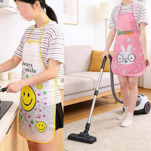 Korean-style cute princess apron, cartoon waterproof apron,