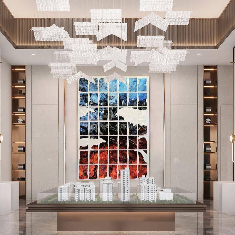 画心艺术立体装饰画风景山水画实物装置挂画现代抽象简约手工油画