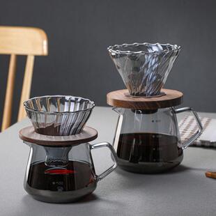 Glass coffee pot coffee with coffee filter cup coffee filte