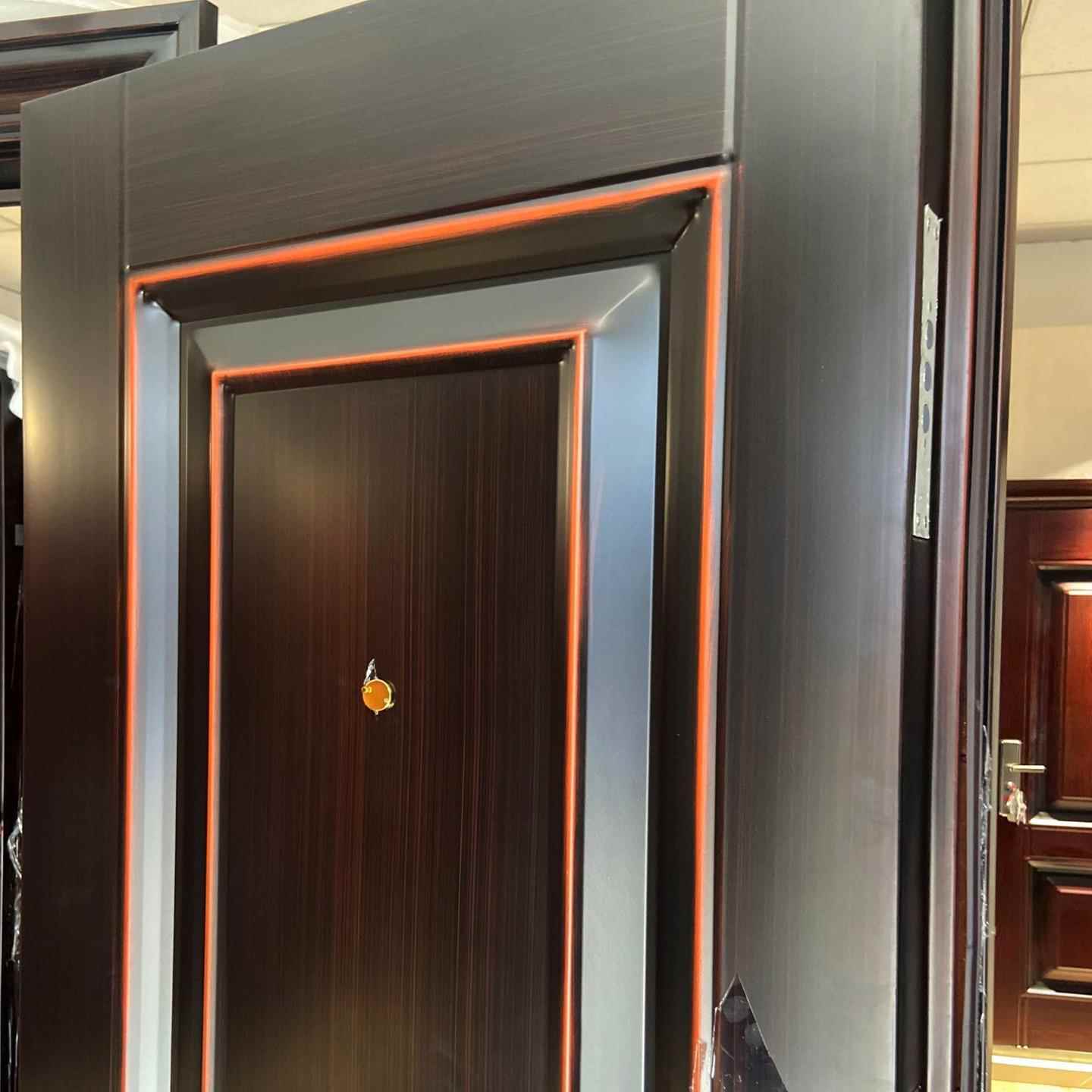 彷真铜防晒户外防盗门气窗腰头安全进户家用钢质工程车库入户大门