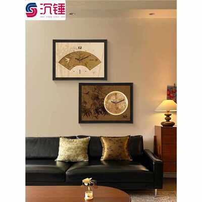 中古风电表箱装饰画带钟表法式复古配电箱遮挡挂画餐厅弱电箱盖板