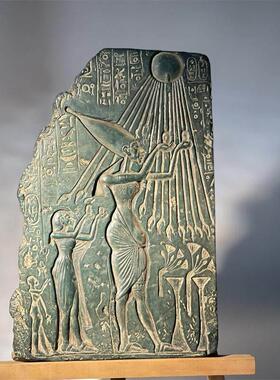 采购产品重新雕刻古埃及雕像，阿唐，阿哈的吞咽，历史浮雕艺术教